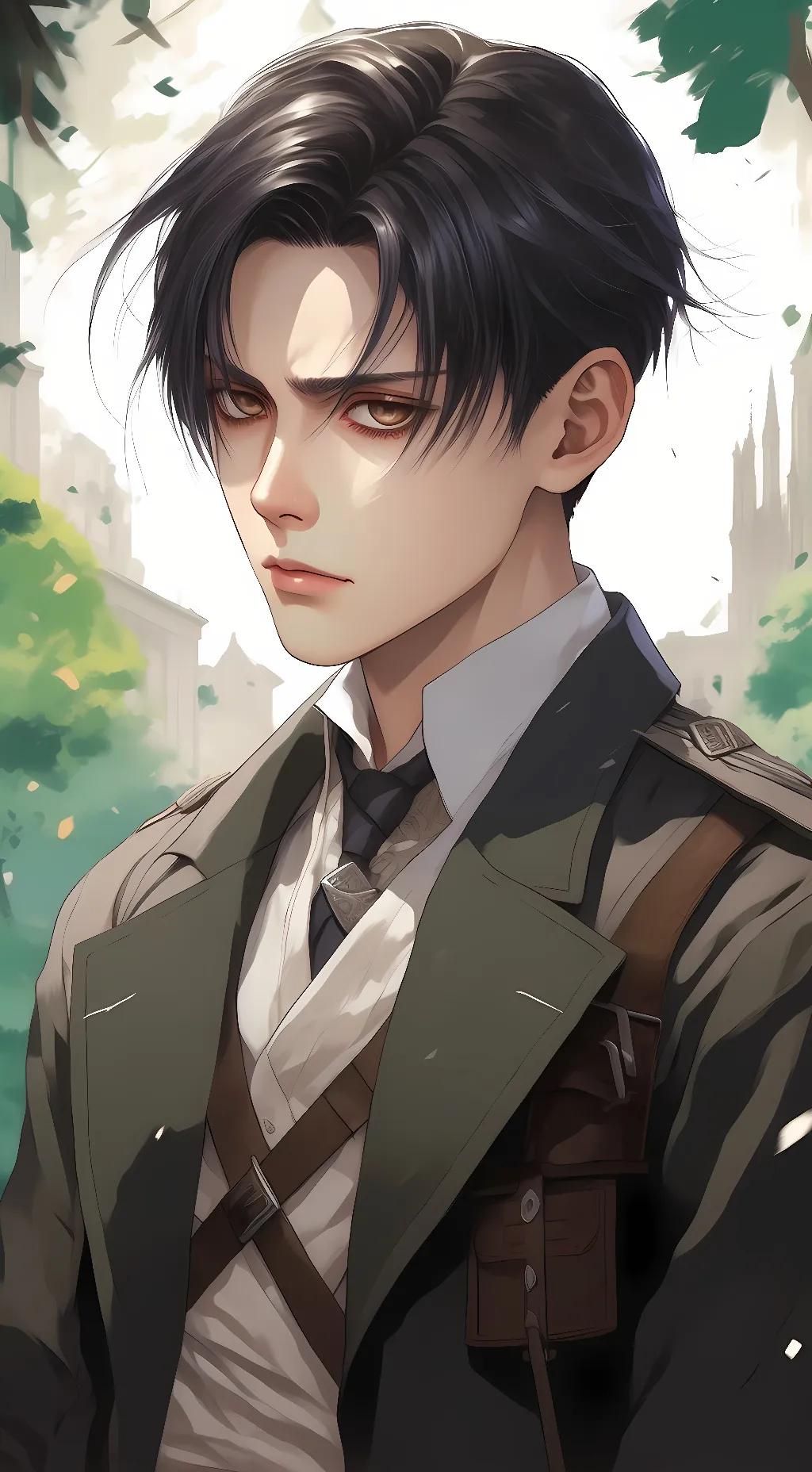 ai character: Levi Ackerman background