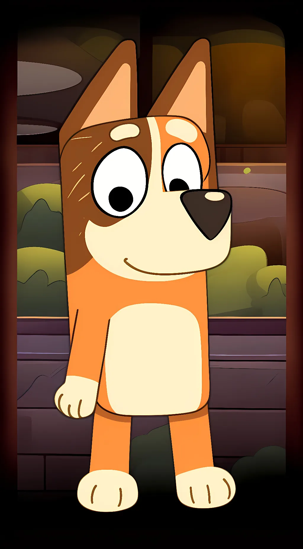 ai character: Chilli heeler background