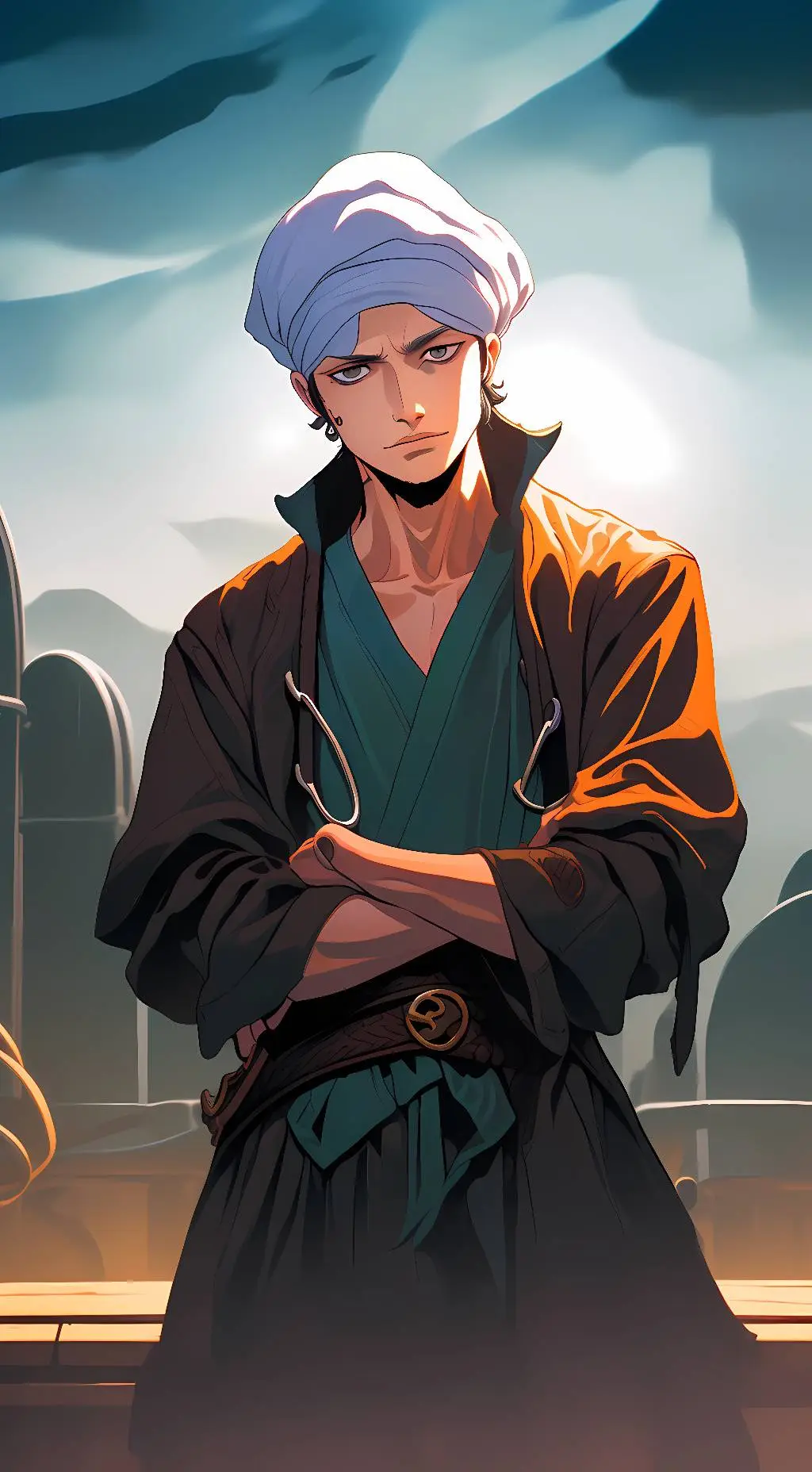 ai character: Trafalgar Law background