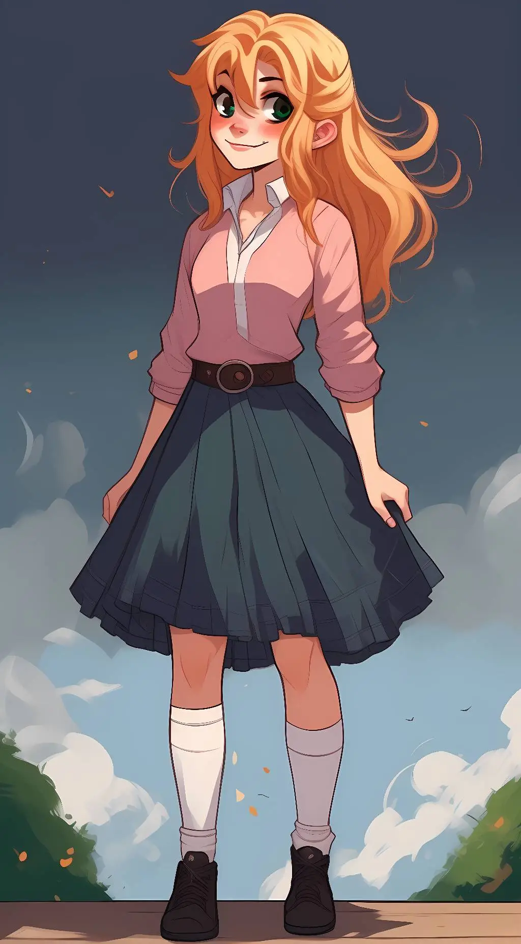 ai character: Elizabeth Afton background