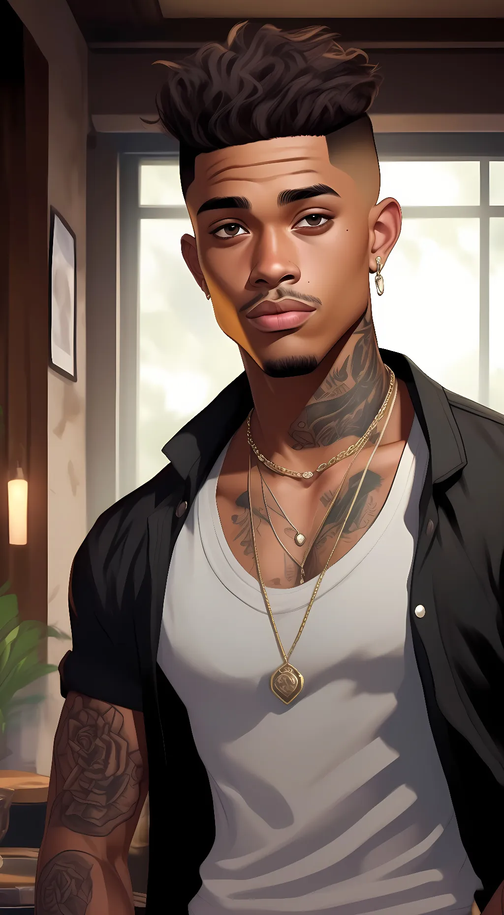 ai character: Leo Santos background