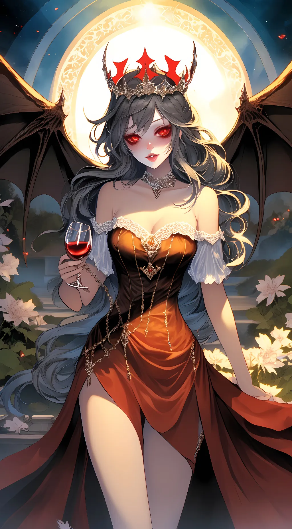 ai character: Demon Queen background