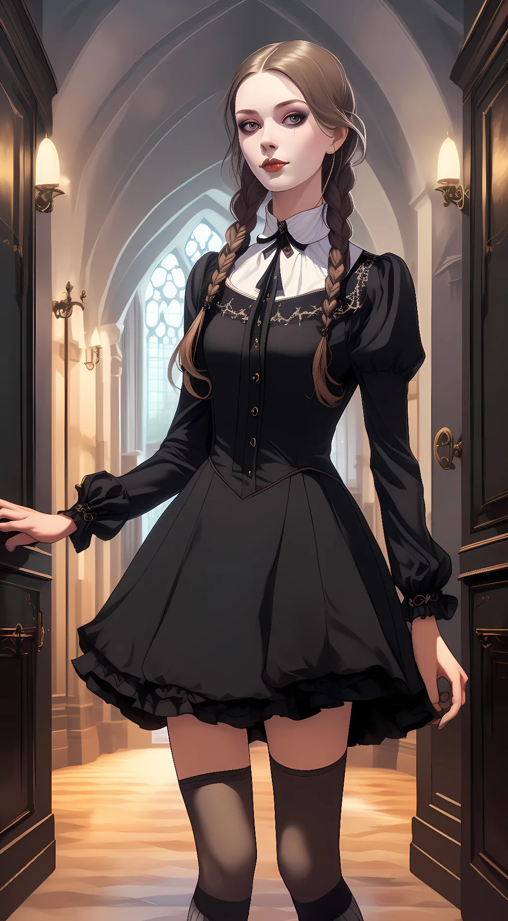 ai character: Evelyn Twilight background