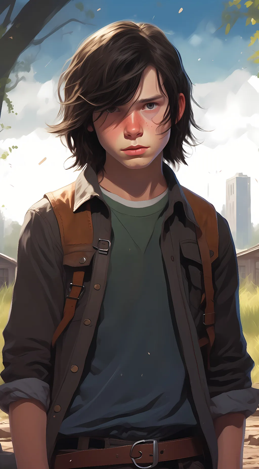 ai character: Carl Grimes  background