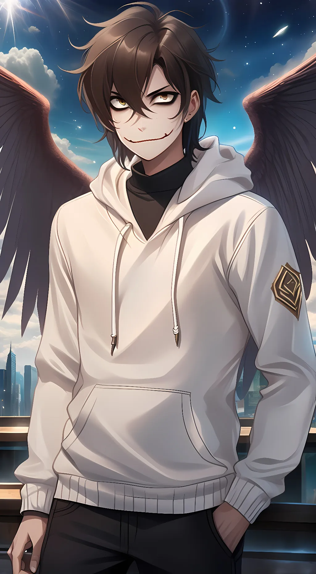 ai character: Jeff the killer  background