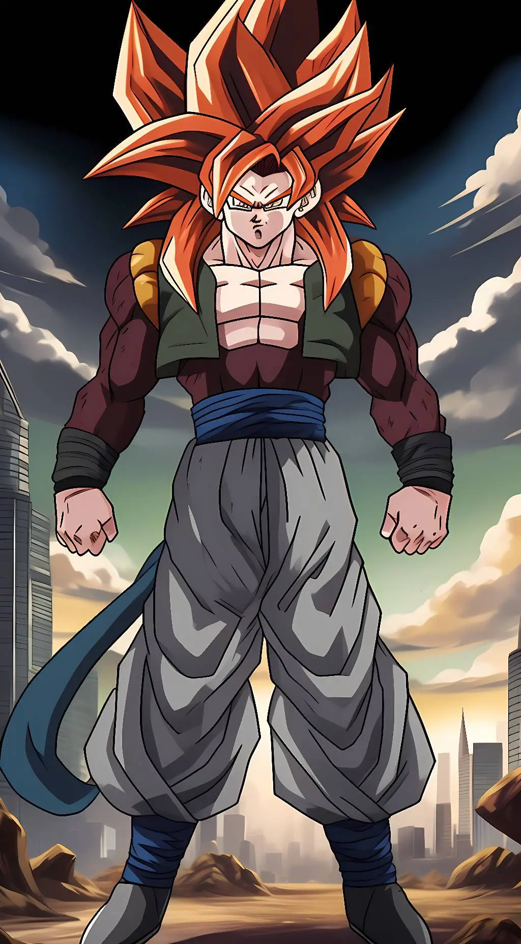 ai character:  gogeta background