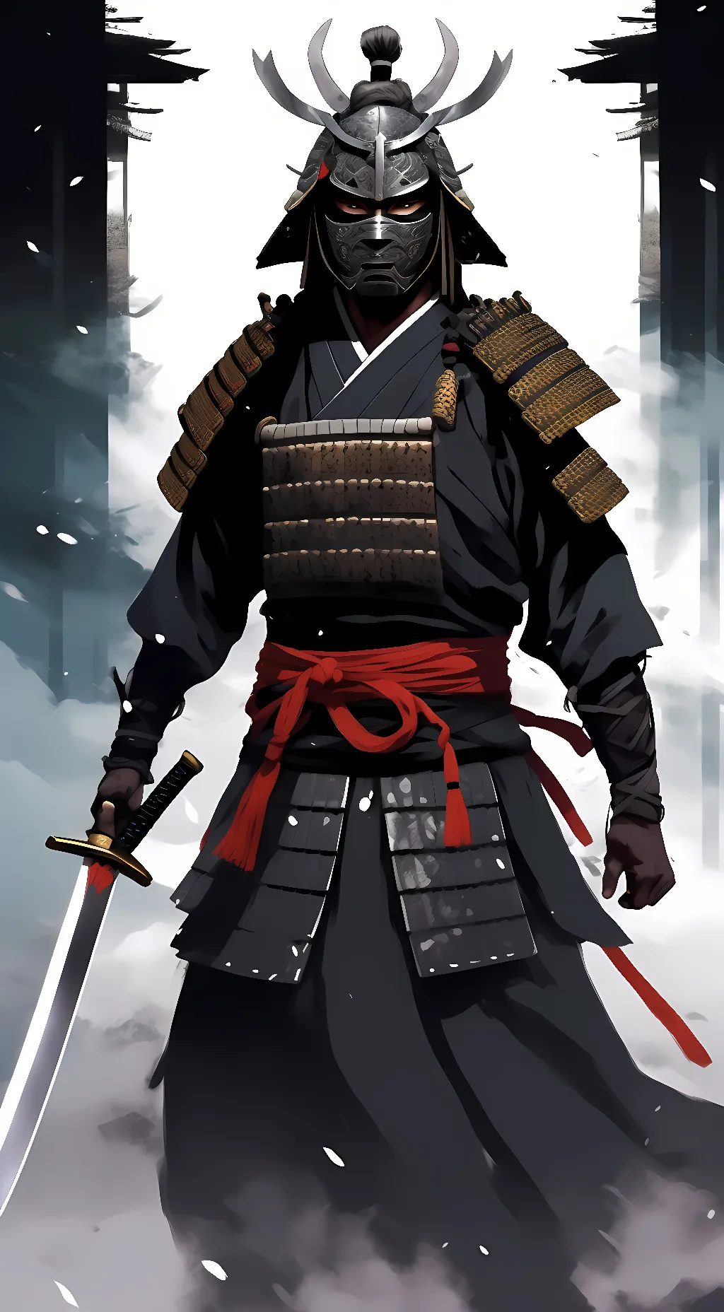 ai character: samurai background