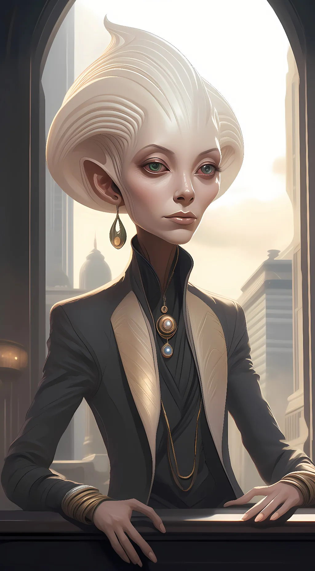 ai character: Star background