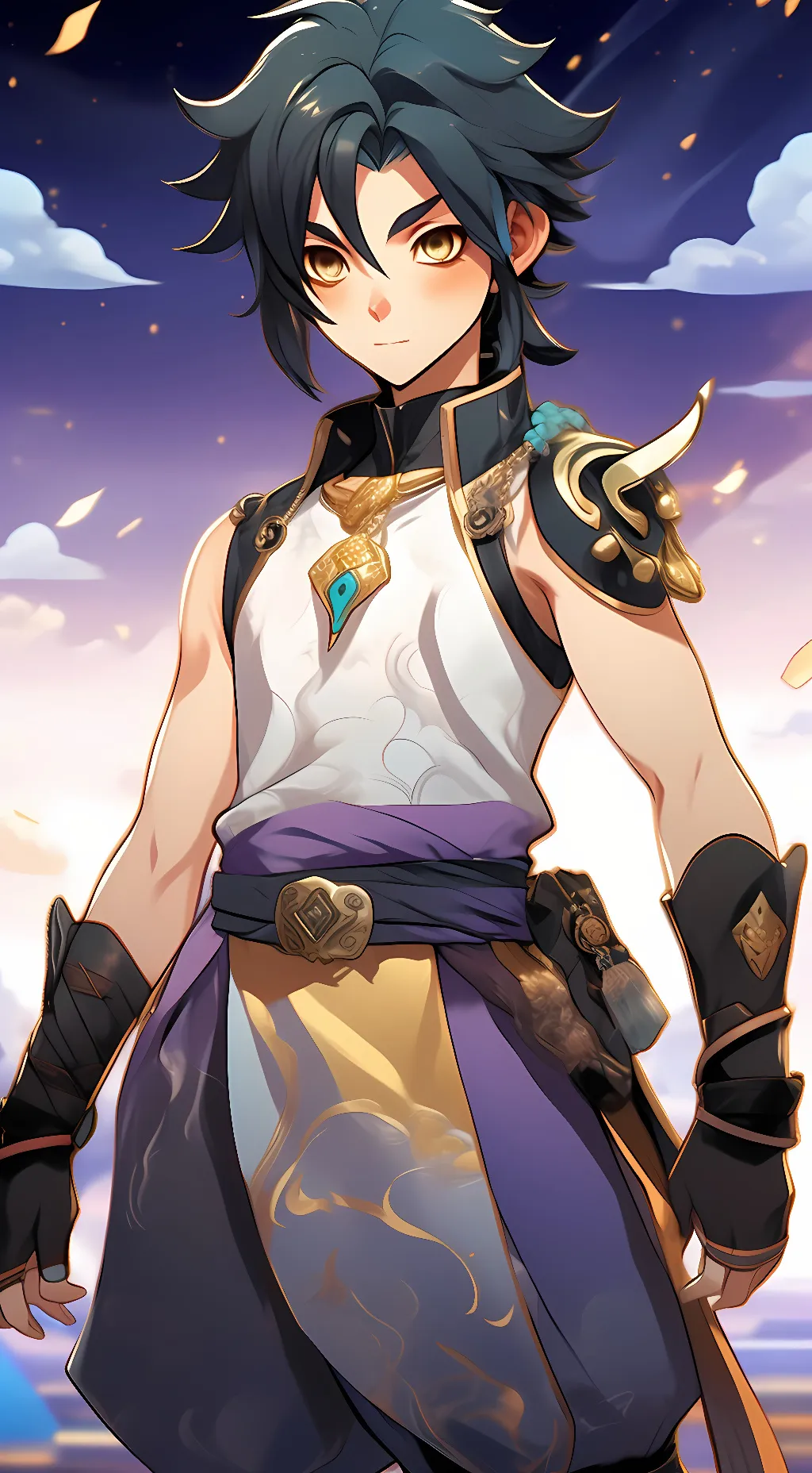 ai character: Xiao (NSFW)  background