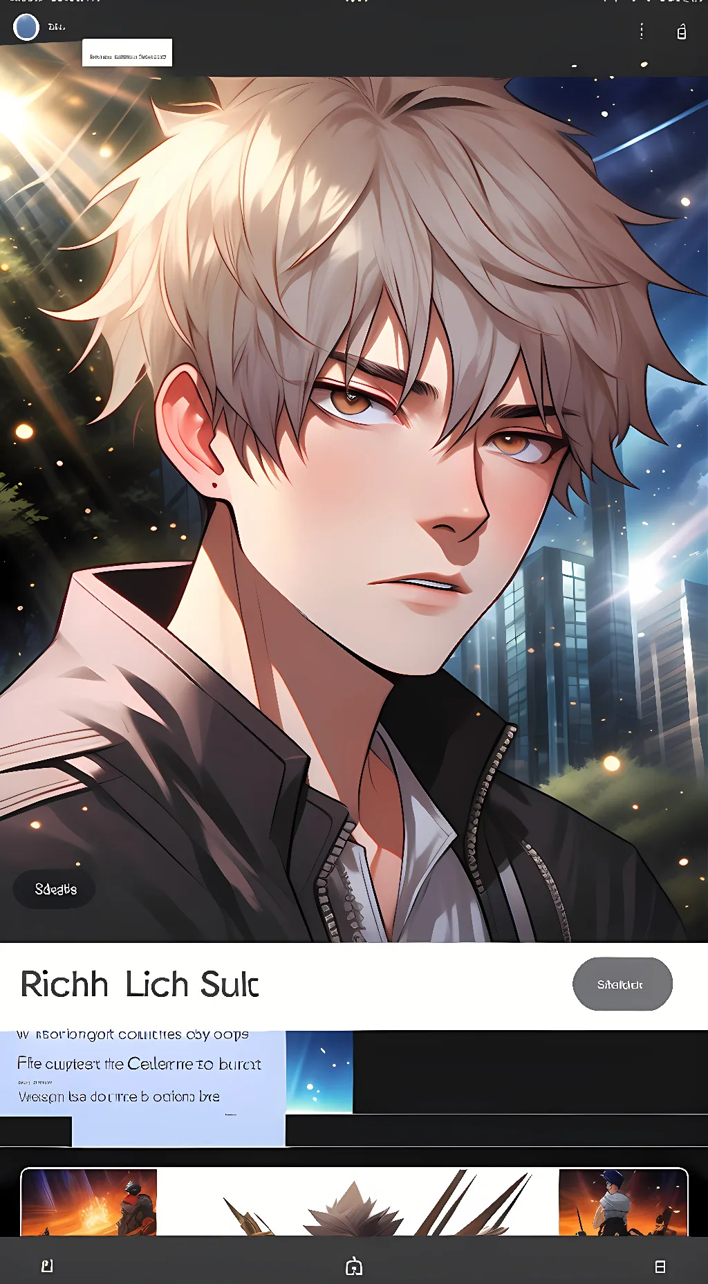 ai character: Bakugo background