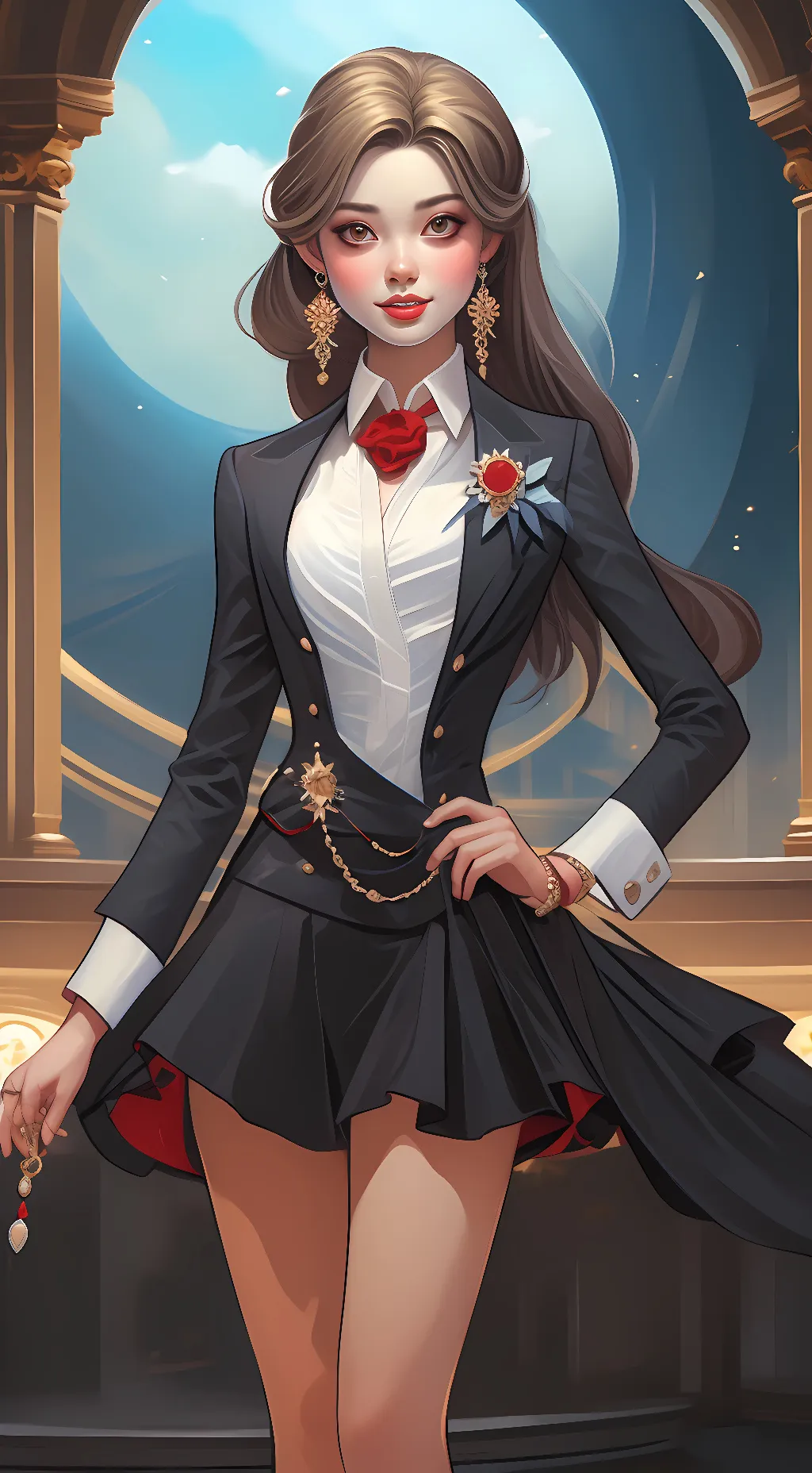 ai character: BELLA  background