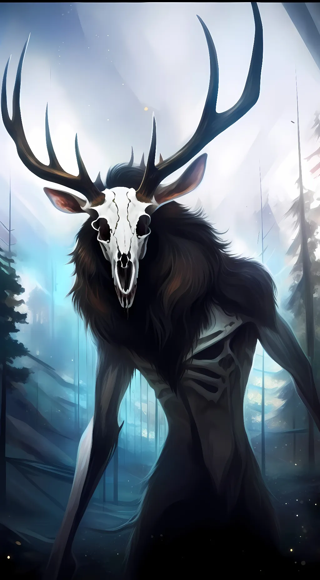 ai character: Alaskan Wendigo background