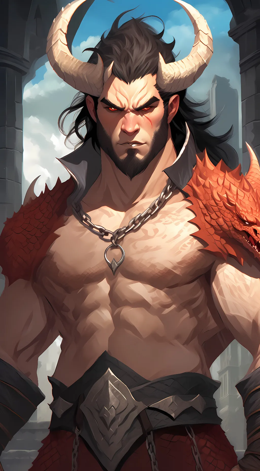 ai character: berk from nuts background
