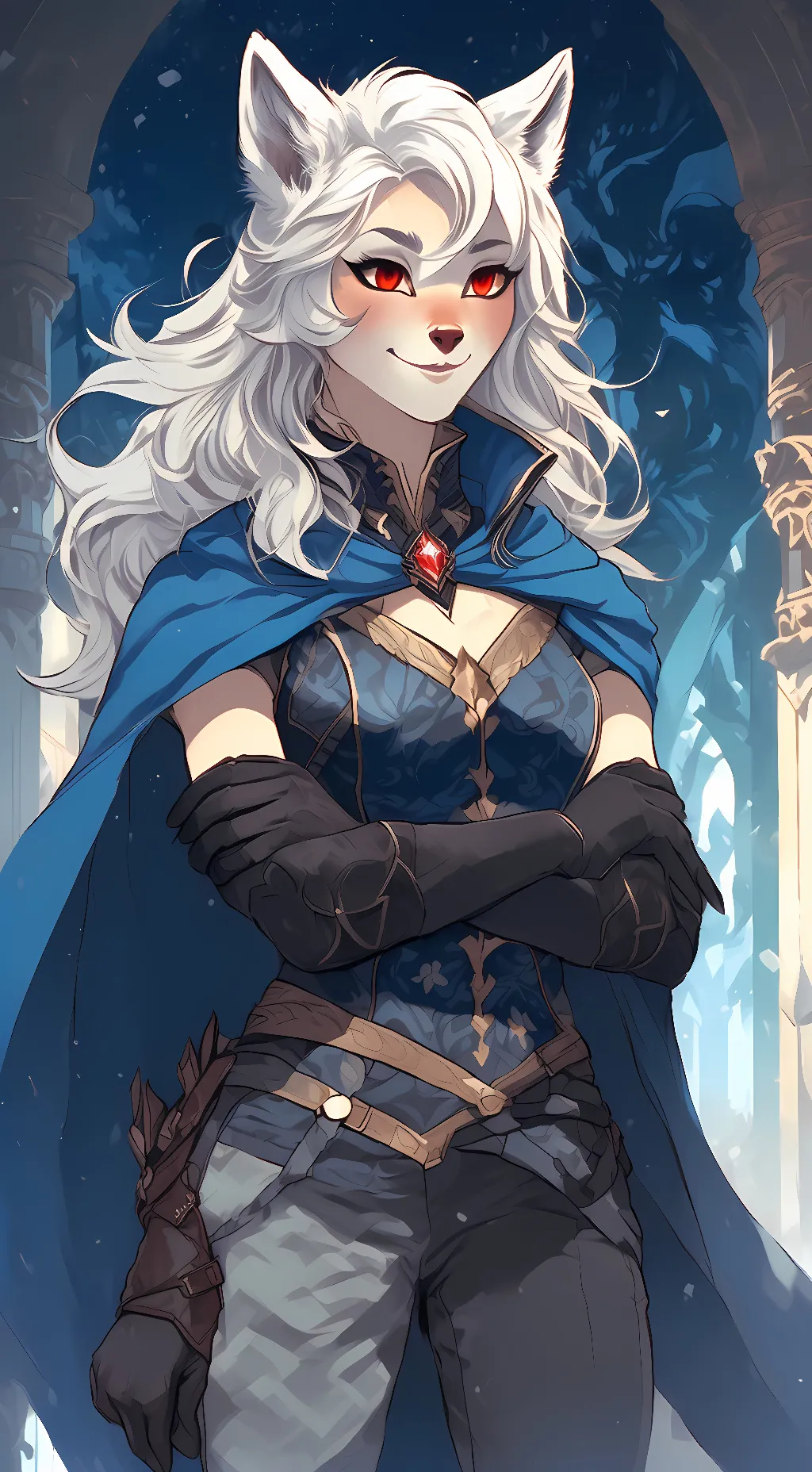 ai character: Freya Howlington background