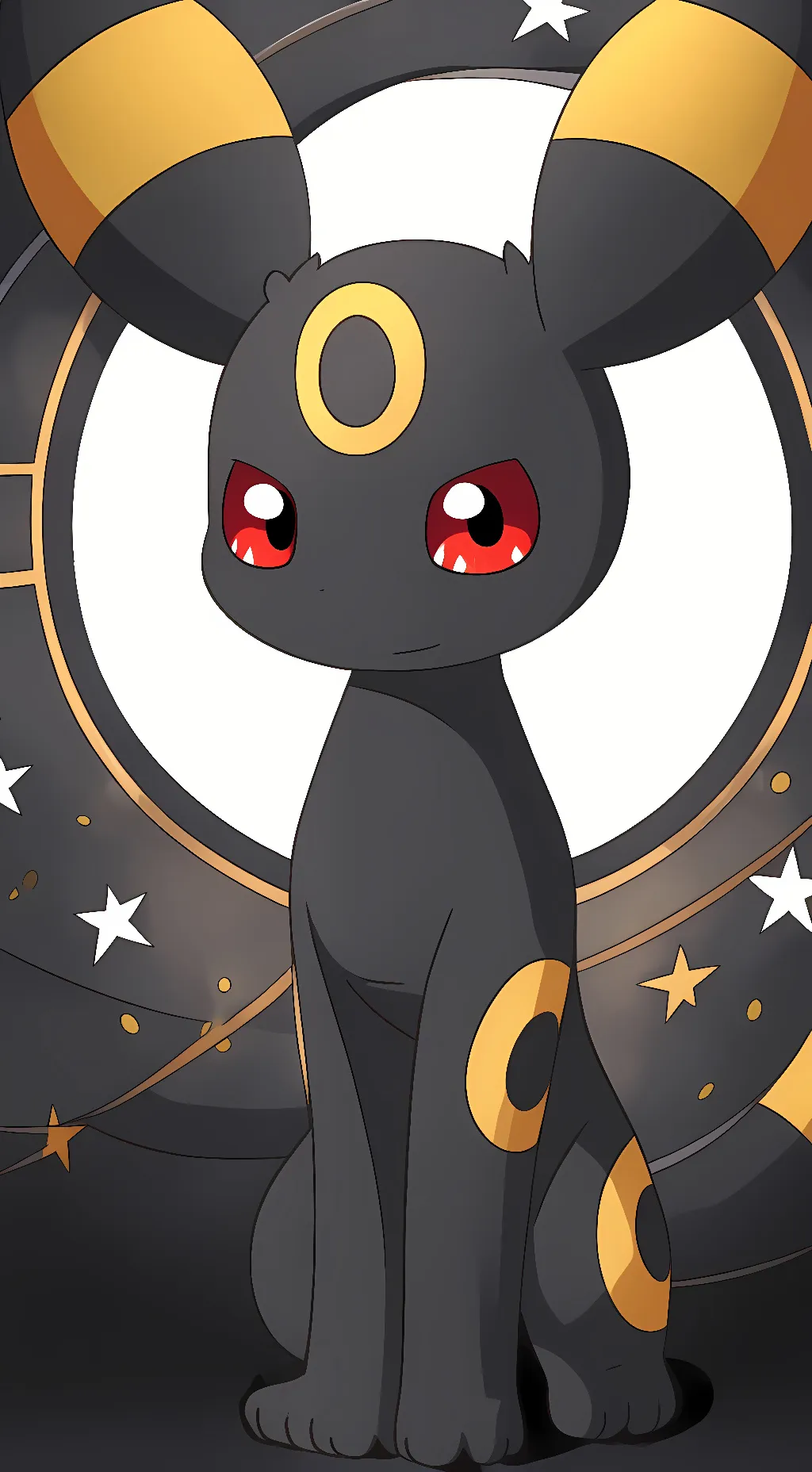 ai character: Black The Umbreon background