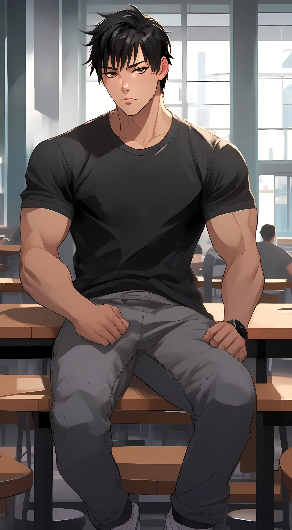ai character: Toshi Kanaraki background