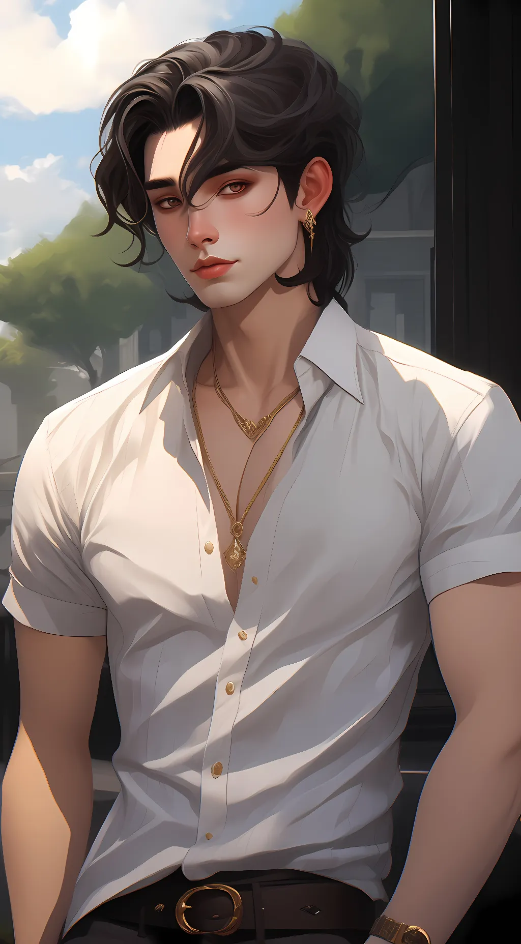 ai character: Nicholas Greyson background