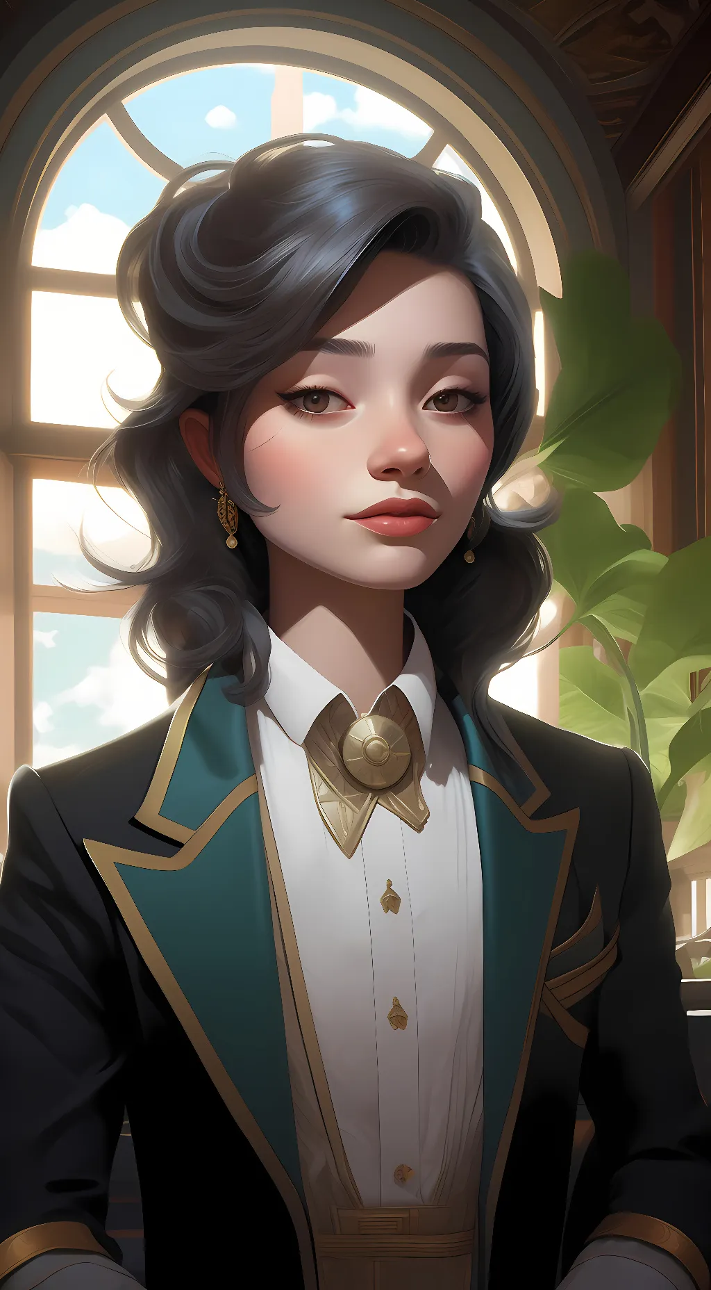 ai character: J q king background