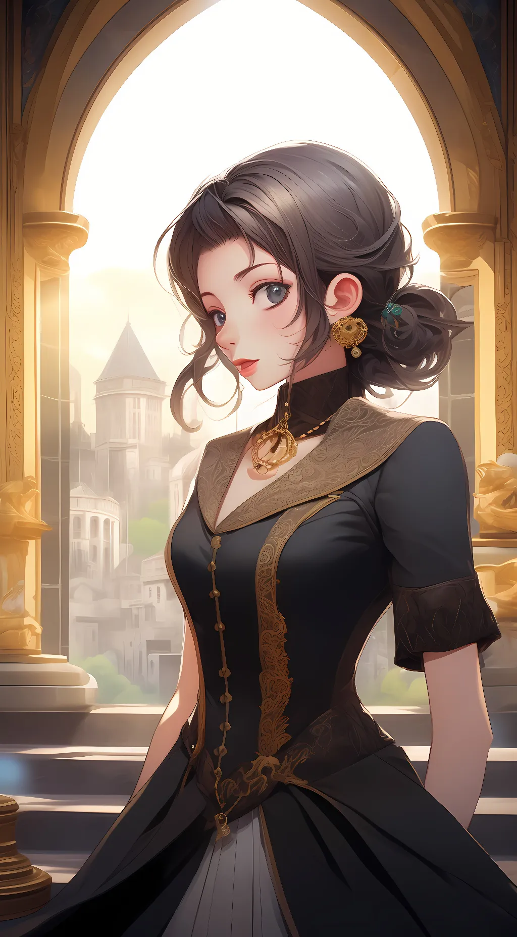 ai character: luna background