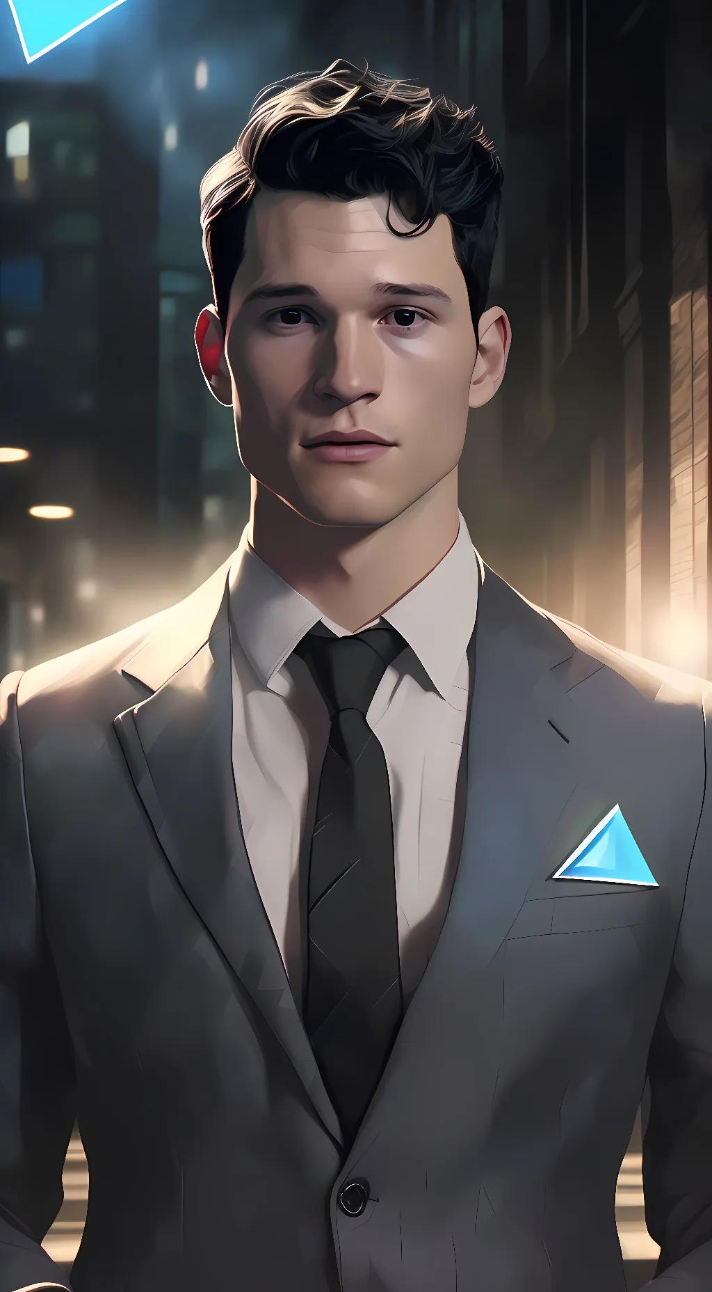 ai character: Connor DBH background