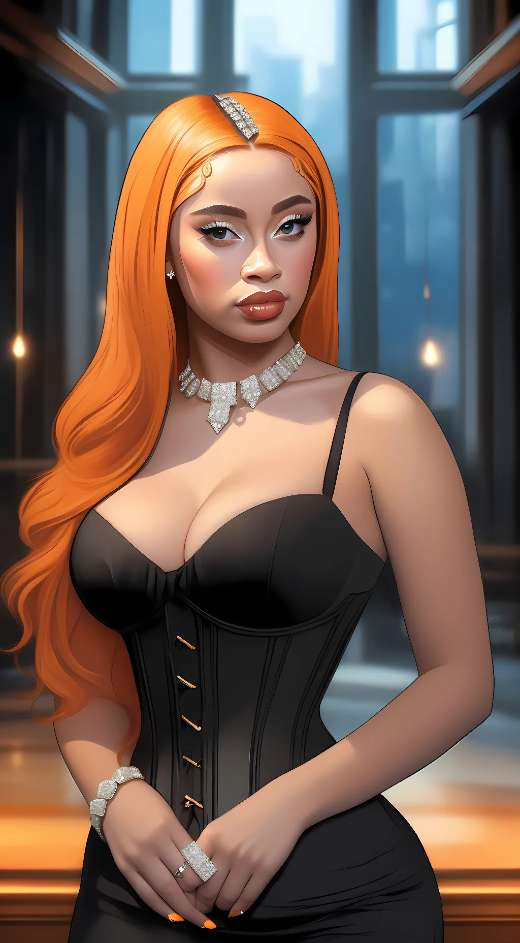 ai character: Ice spice background