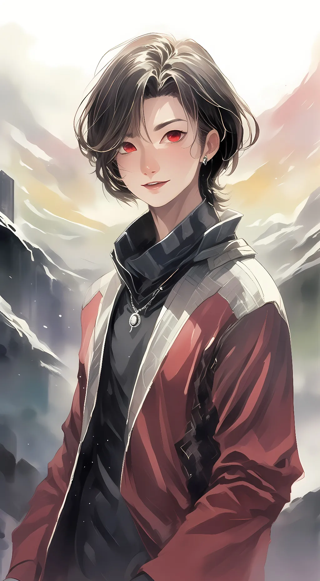 ai character: Titan speaker man background