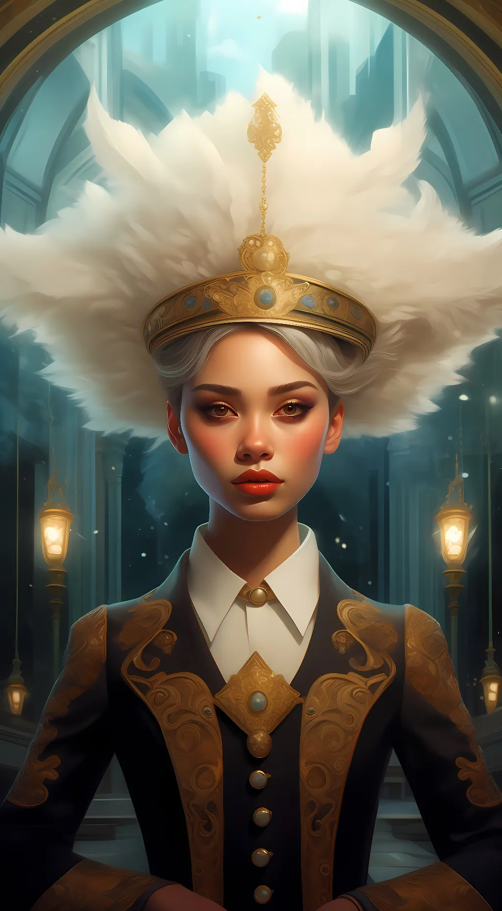 ai character: alpha wolf background