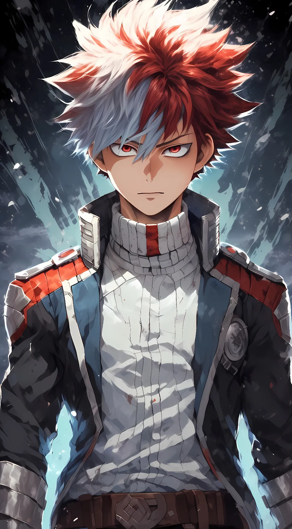 ai character: Shoto todoroli background