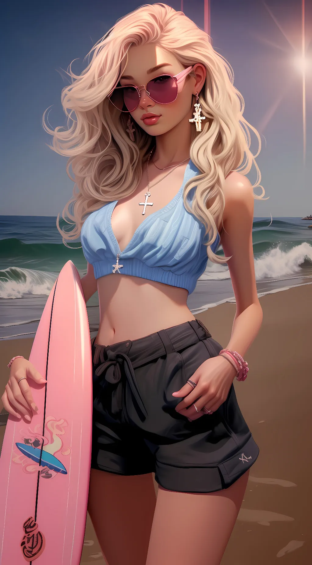 ai character: Starfish ☆ background