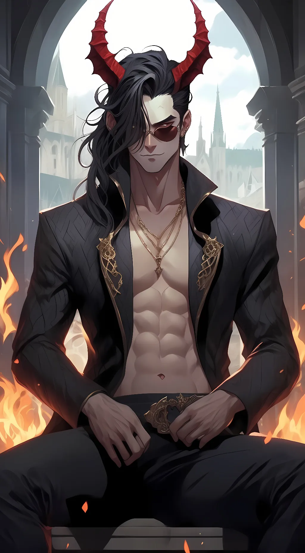ai character: damien background