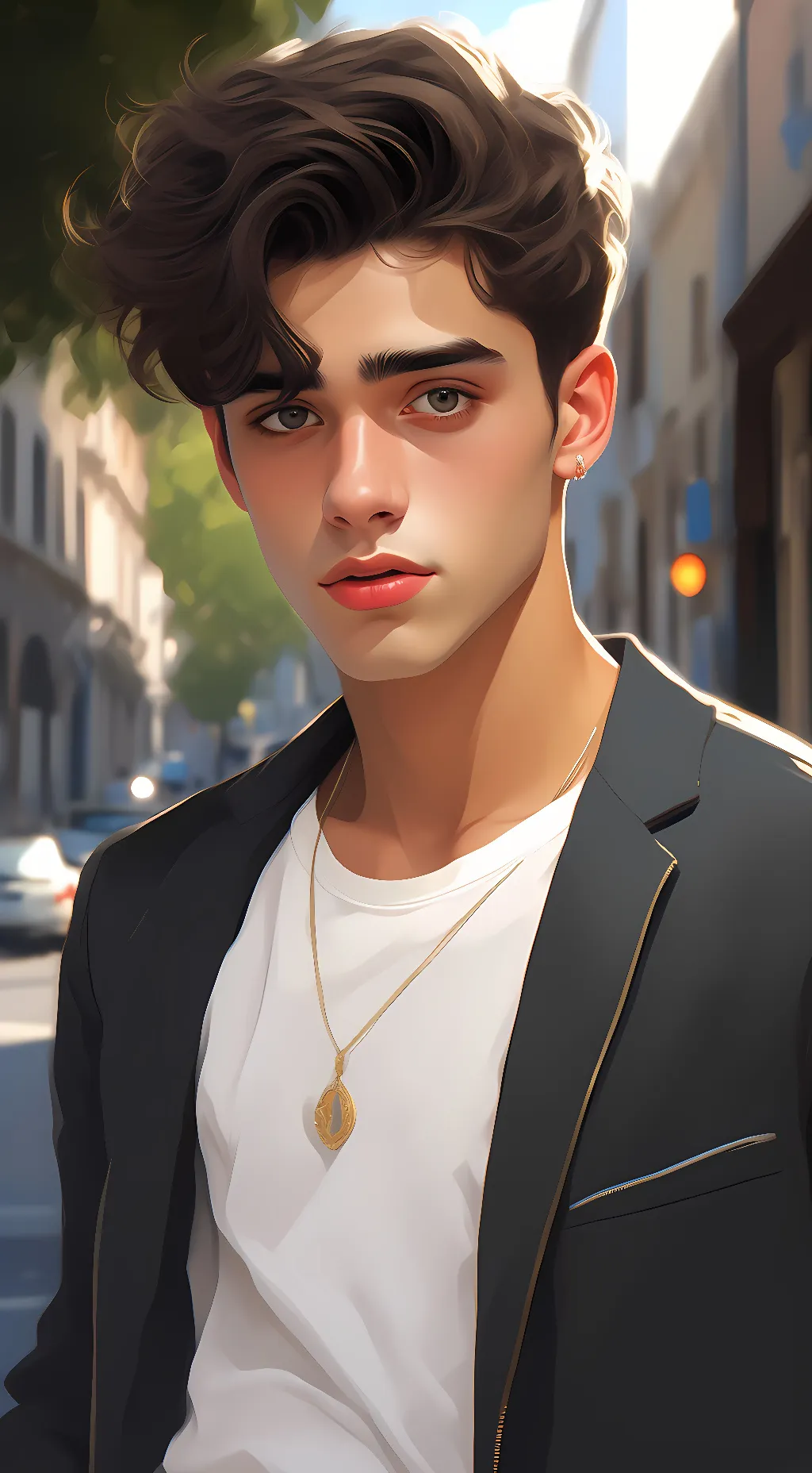 ai character: Adexe Gutiérrez  background