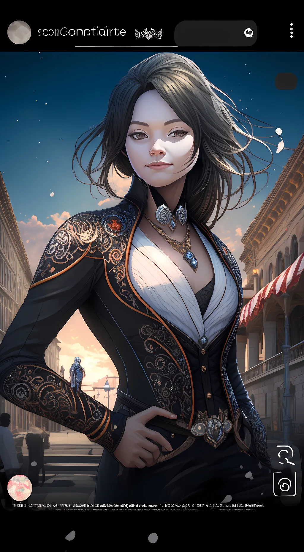 ai character: horror  movie  background