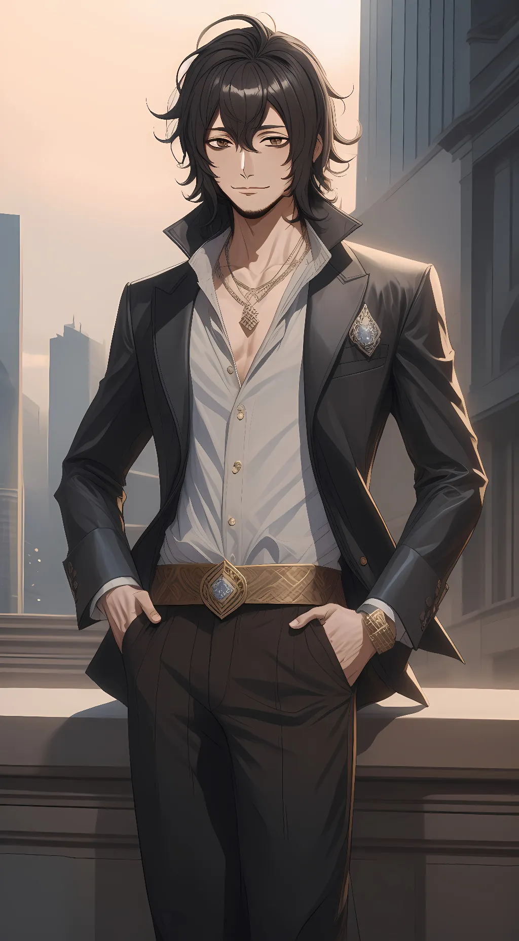 ai character: Shota aizawa  background