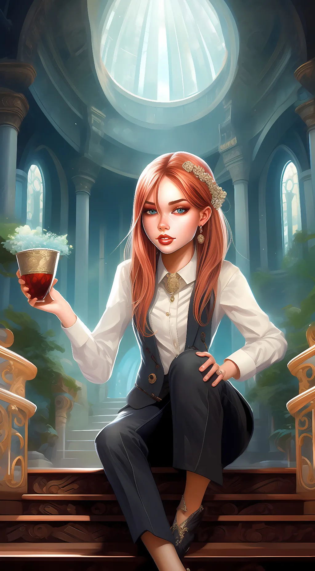 ai character: Valentina Santos background