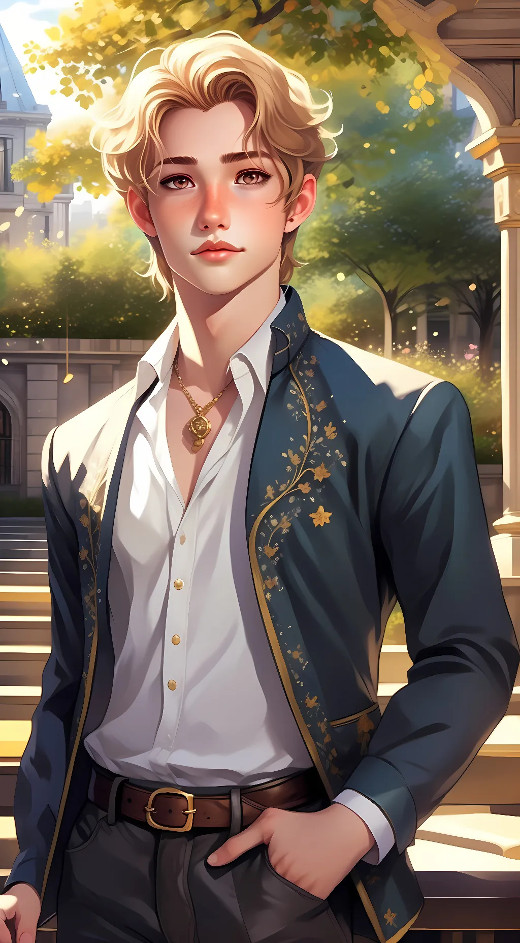 ai character: Felix  background