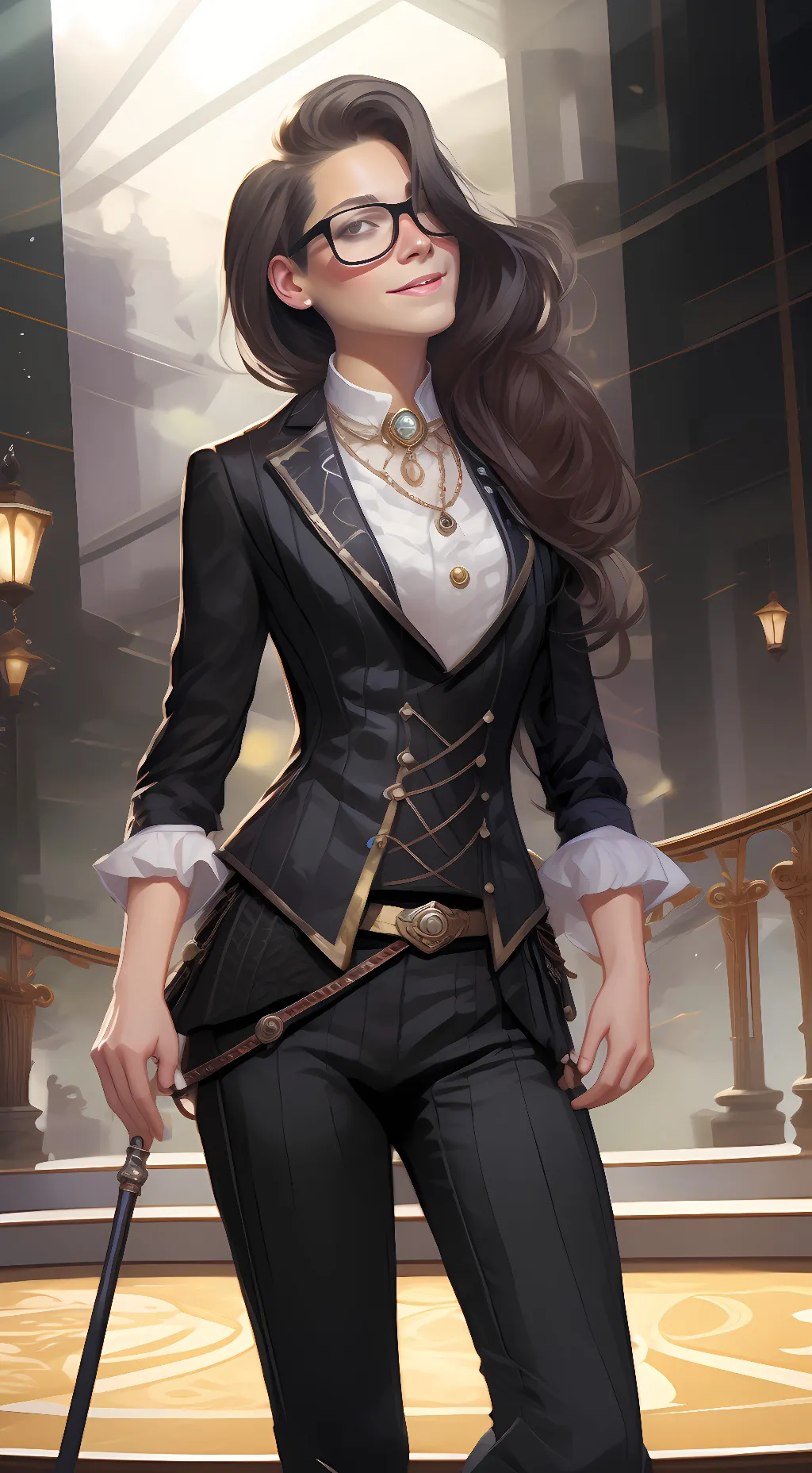 ai character: Hannah Williams  background