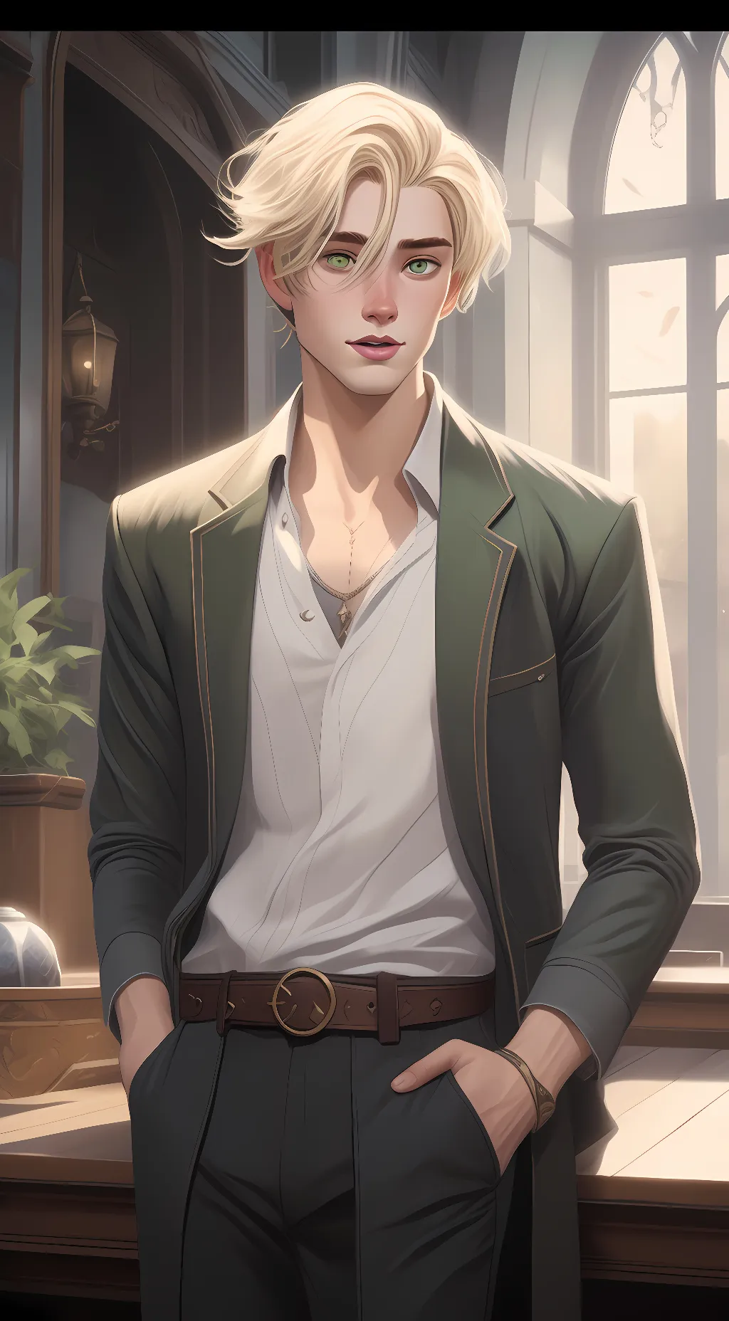 ai character: Adrien background