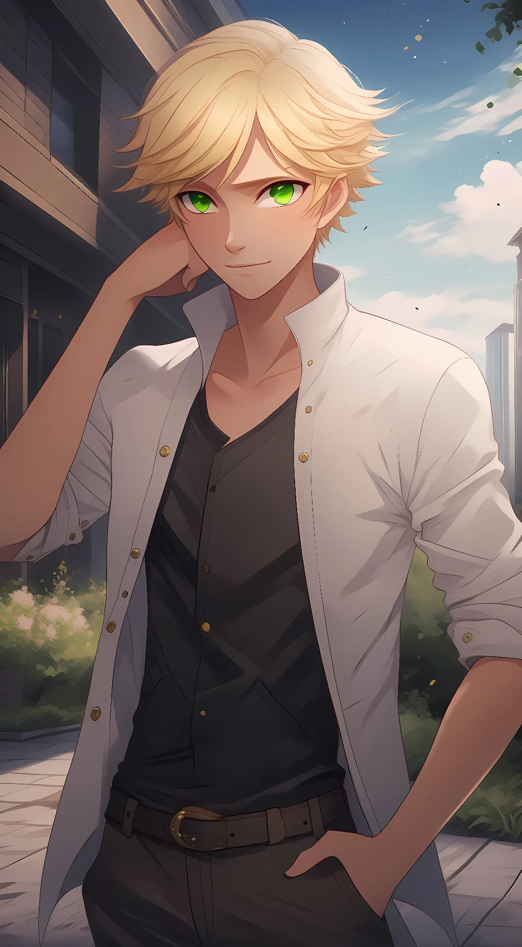 ai character: Adrien background
