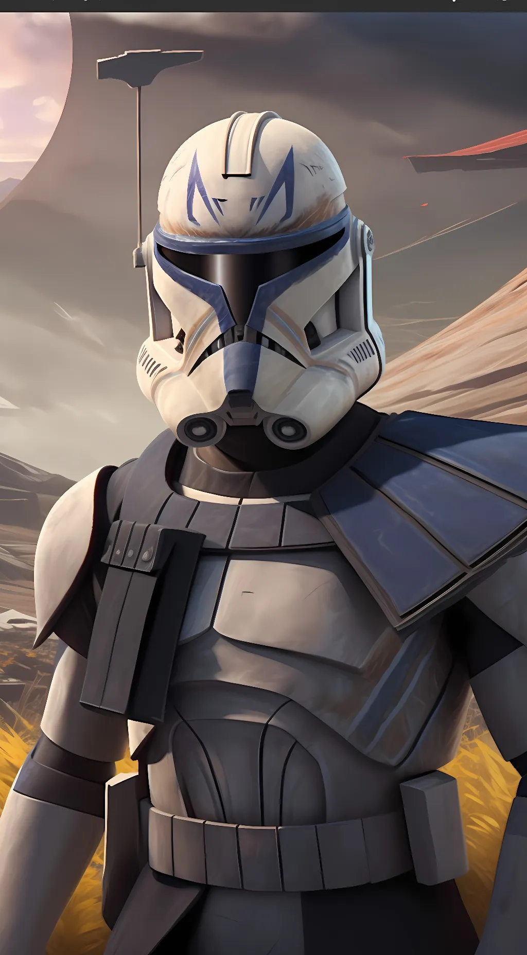 ai character: | Captain Rex | background
