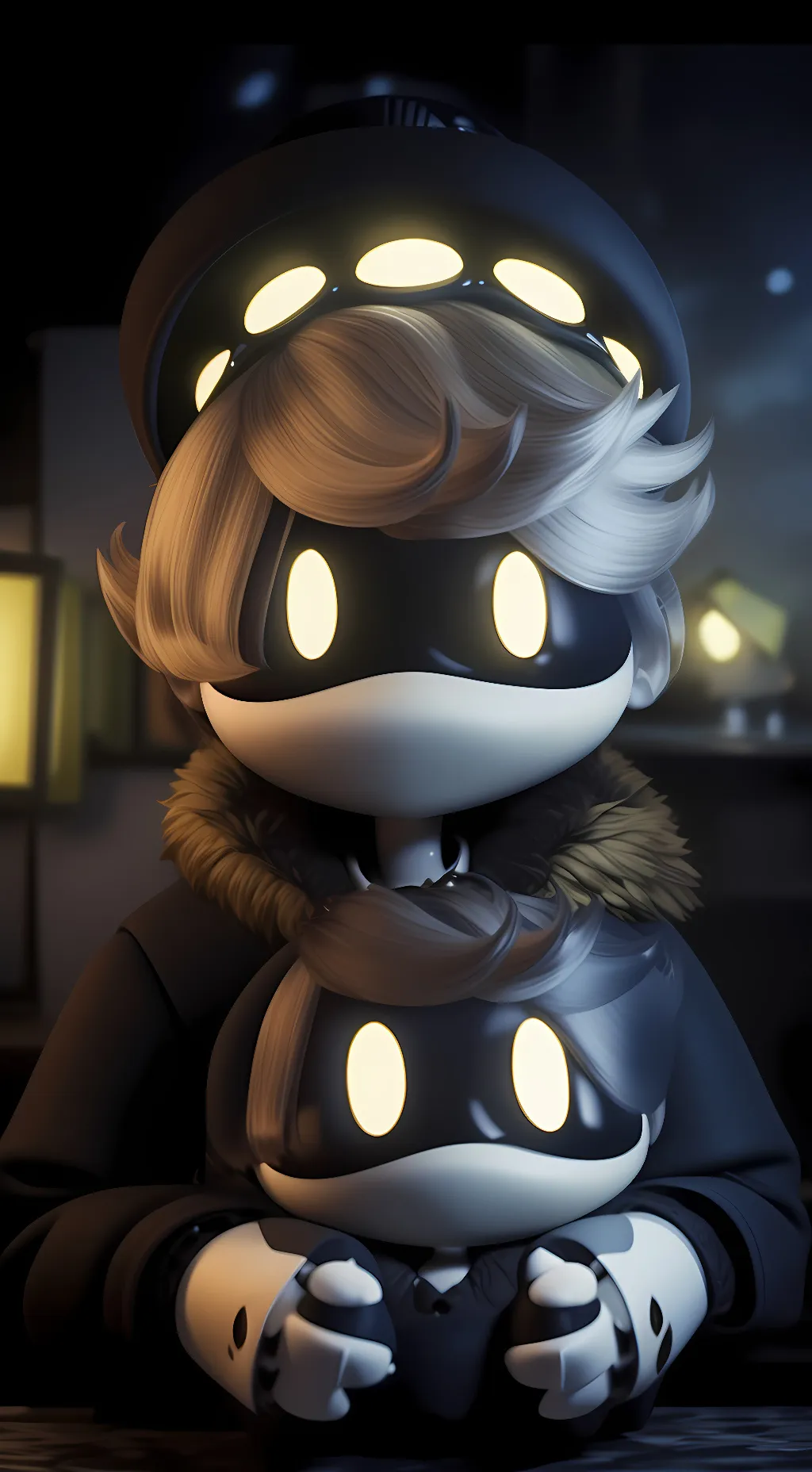 ai character: N with his Plushie background