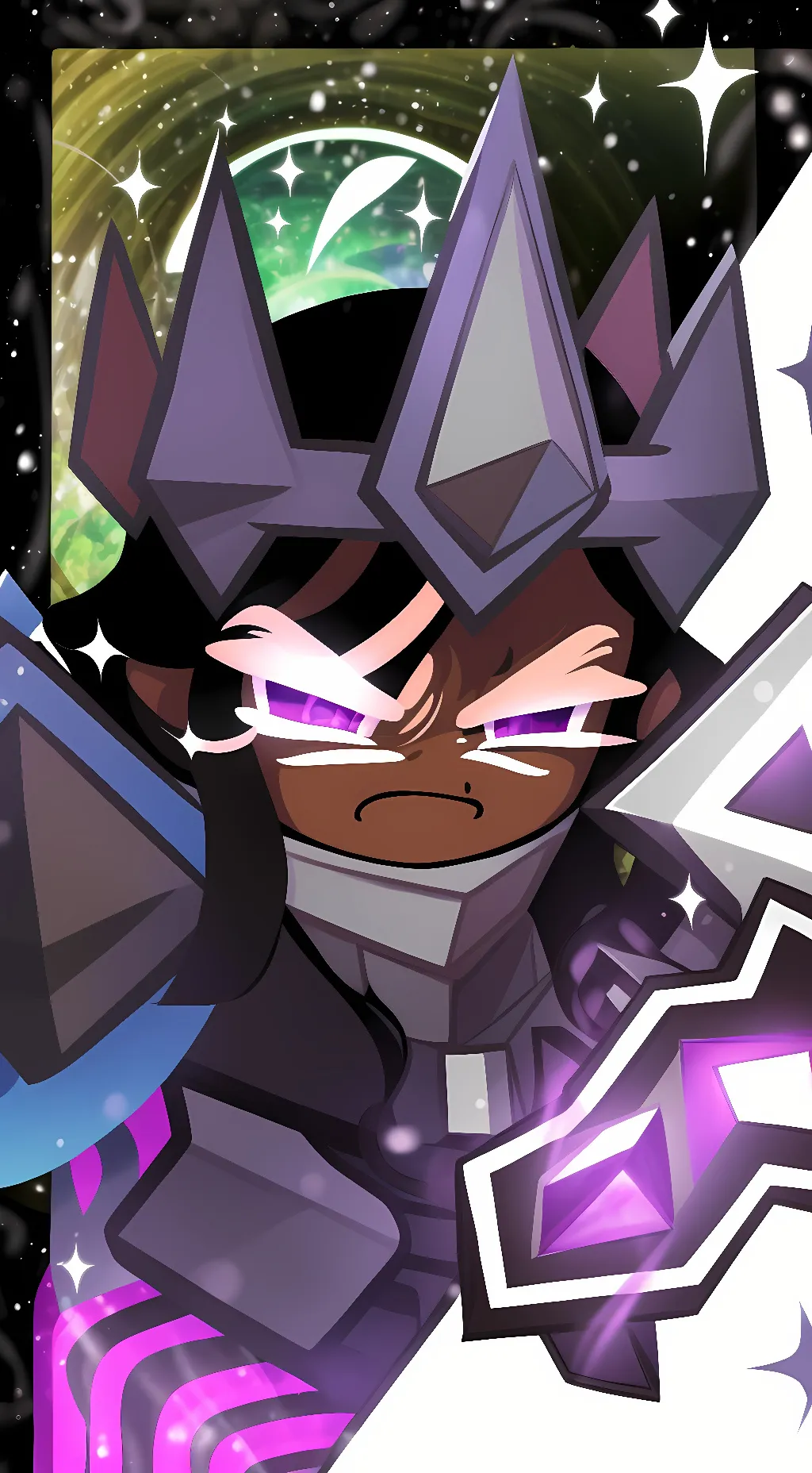 ai character: Dark cacao cookie background