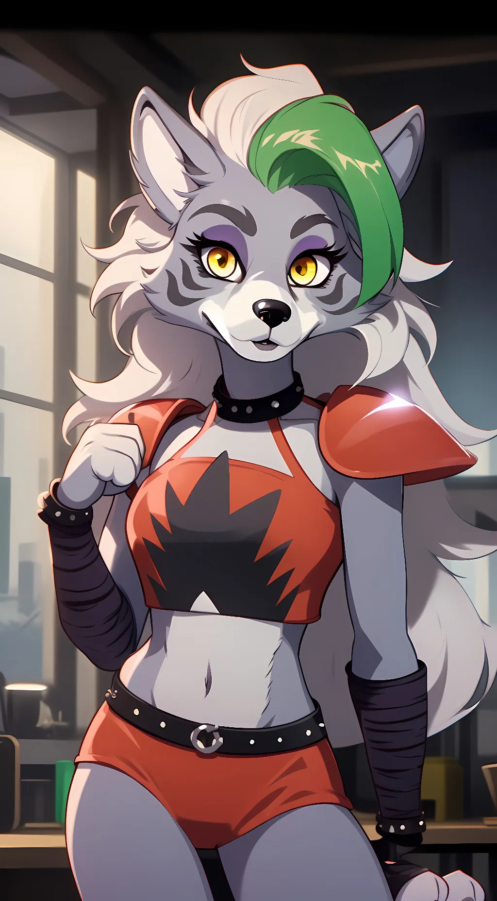ai character: Roxanne Wolf background