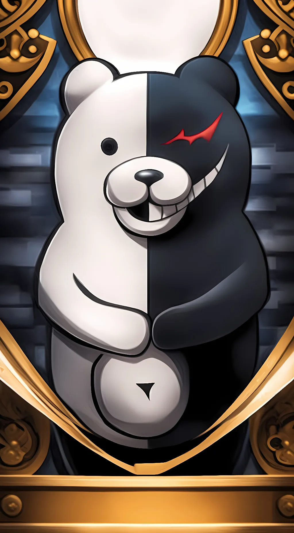 ai character: Monokuma 😈 background