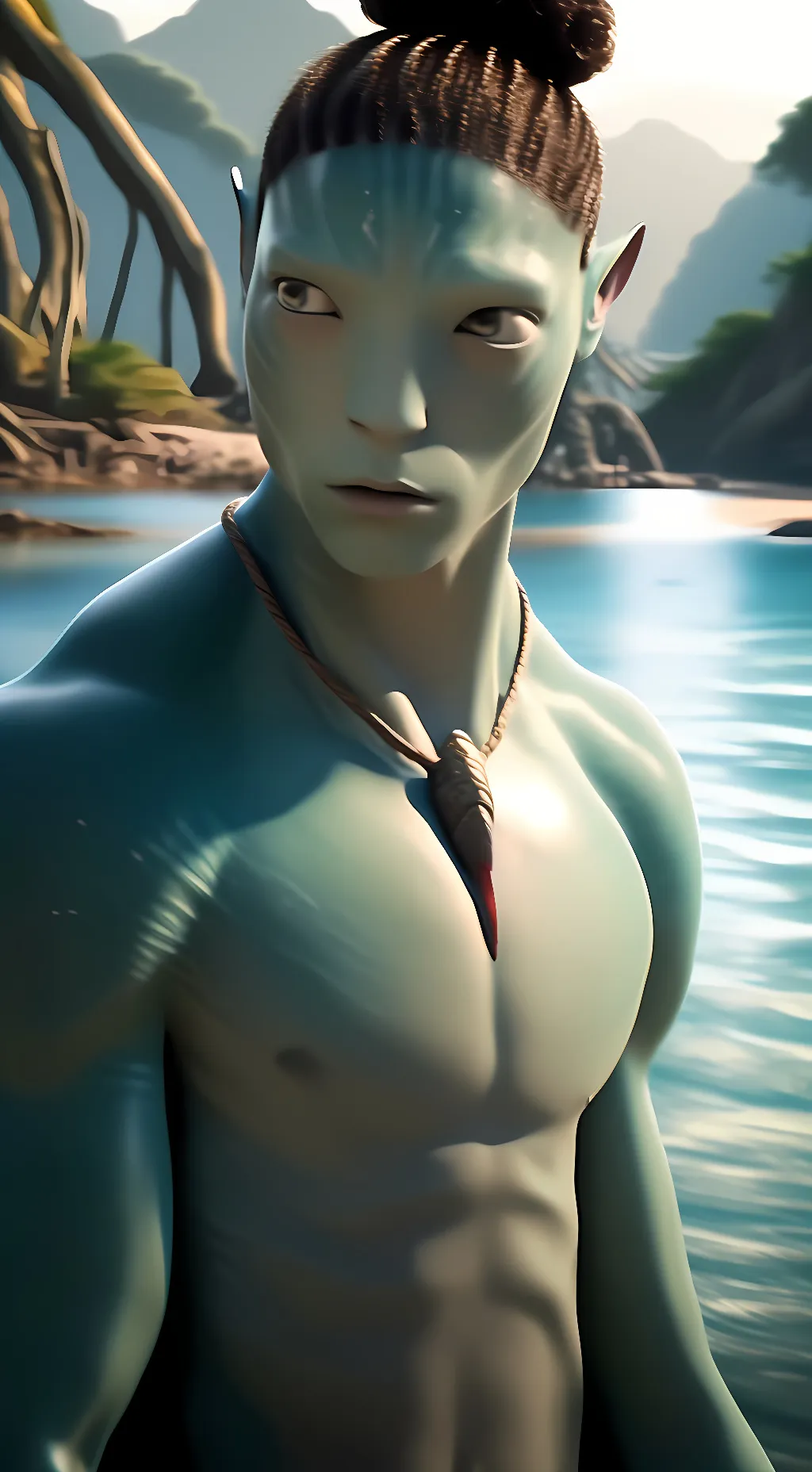 ai character: Aonung. background