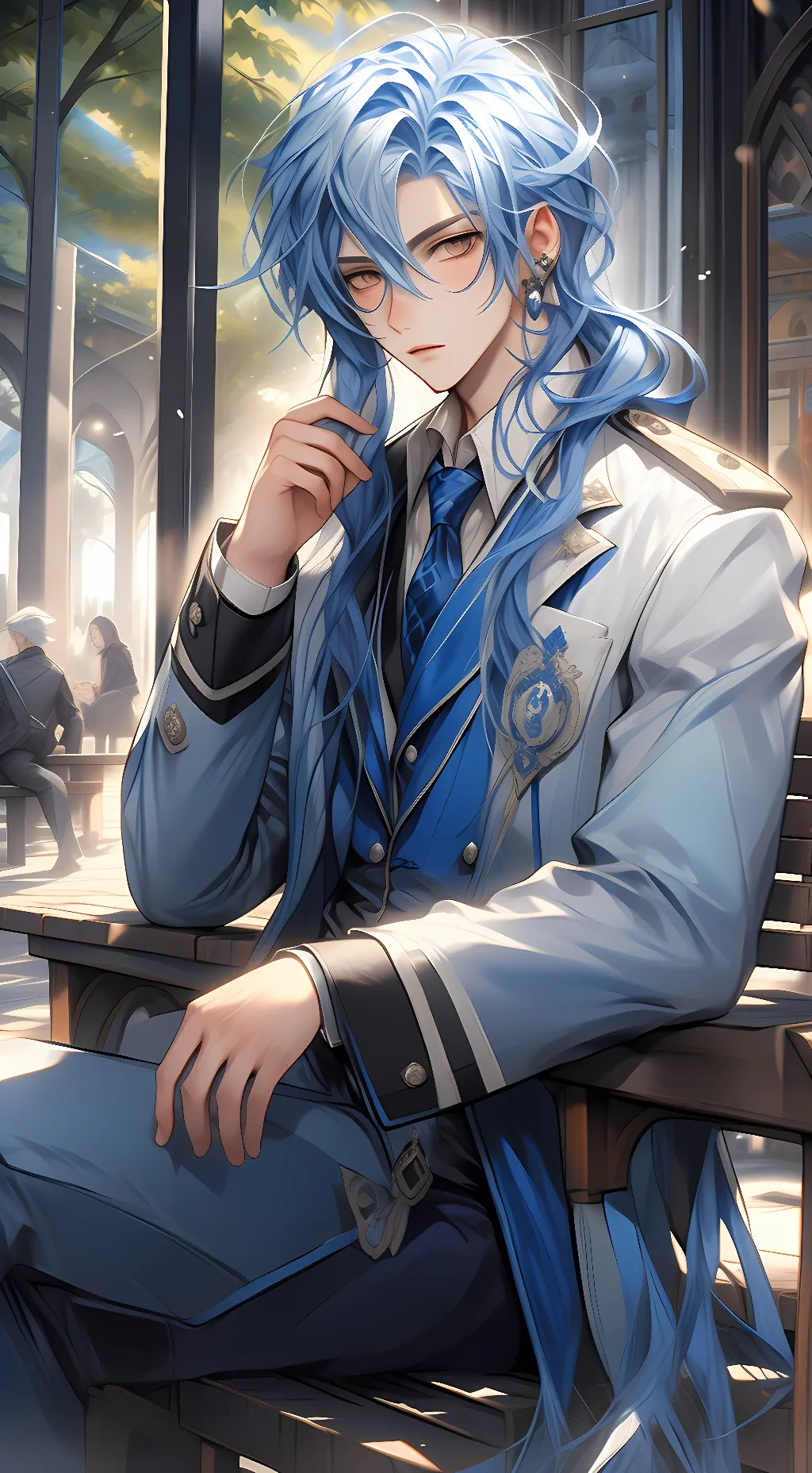 ai character: Lucas  background