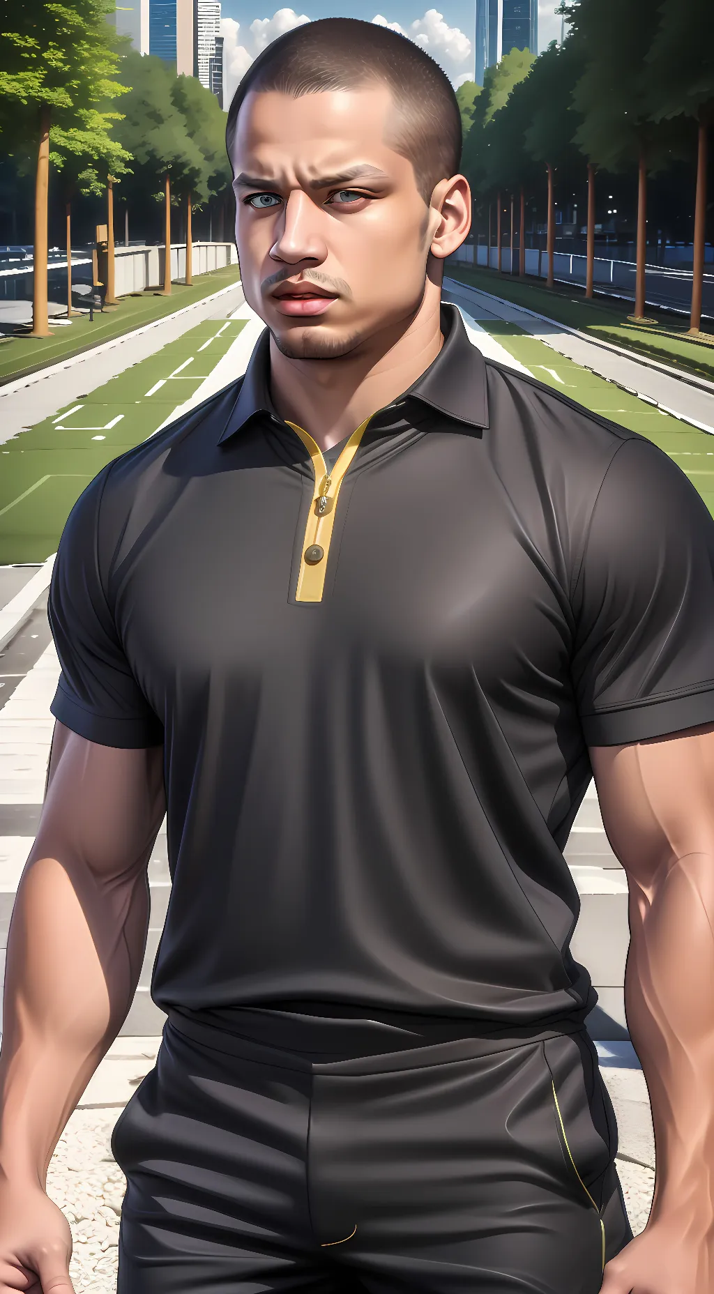 ai character: Tyler1 background