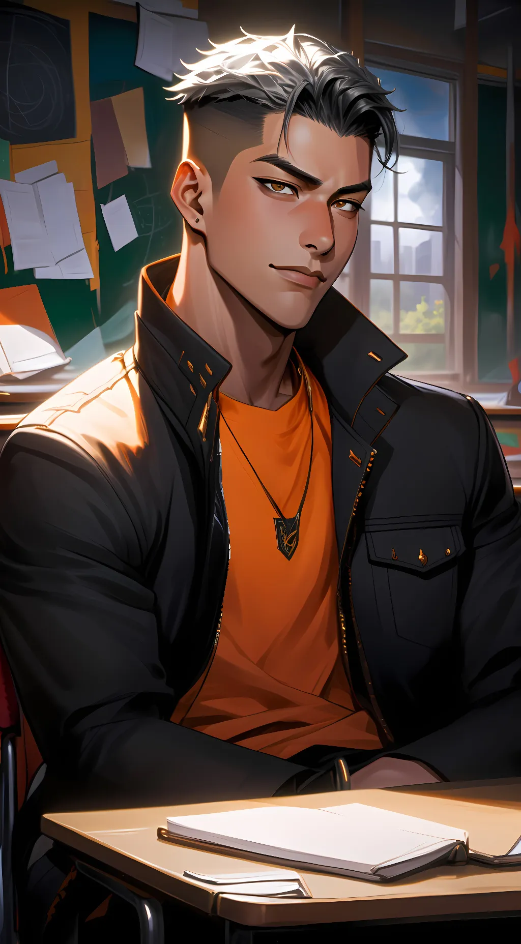 ai character: Ricky background