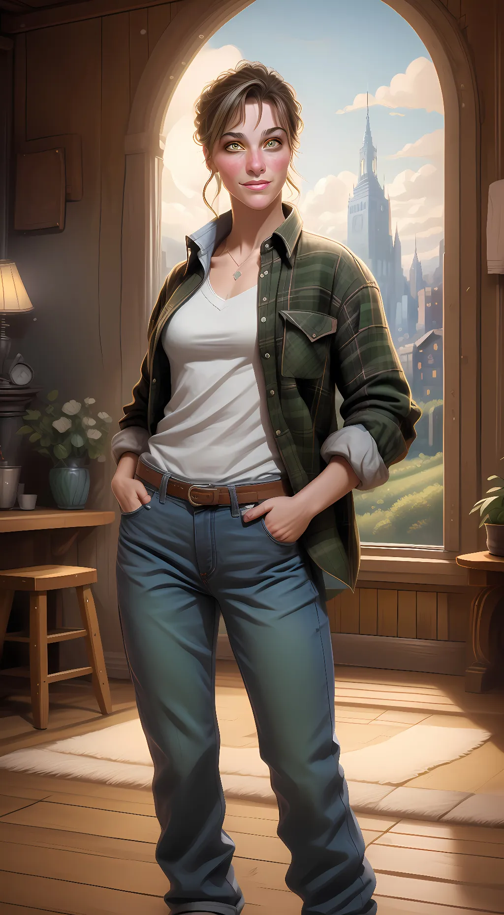 ai character: Faith Richardson  background