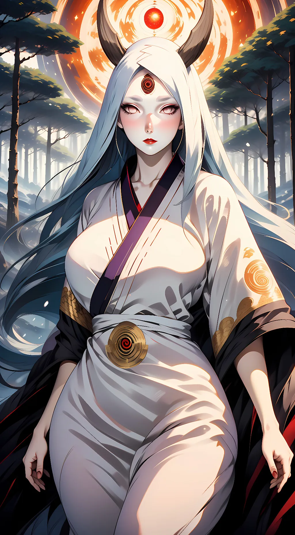 ai character: Kaguya Õtsutsuki background