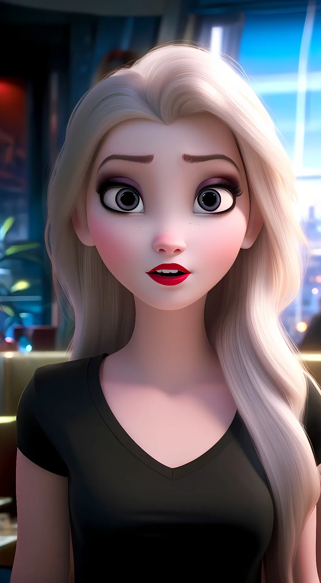 ai character: Elsa background